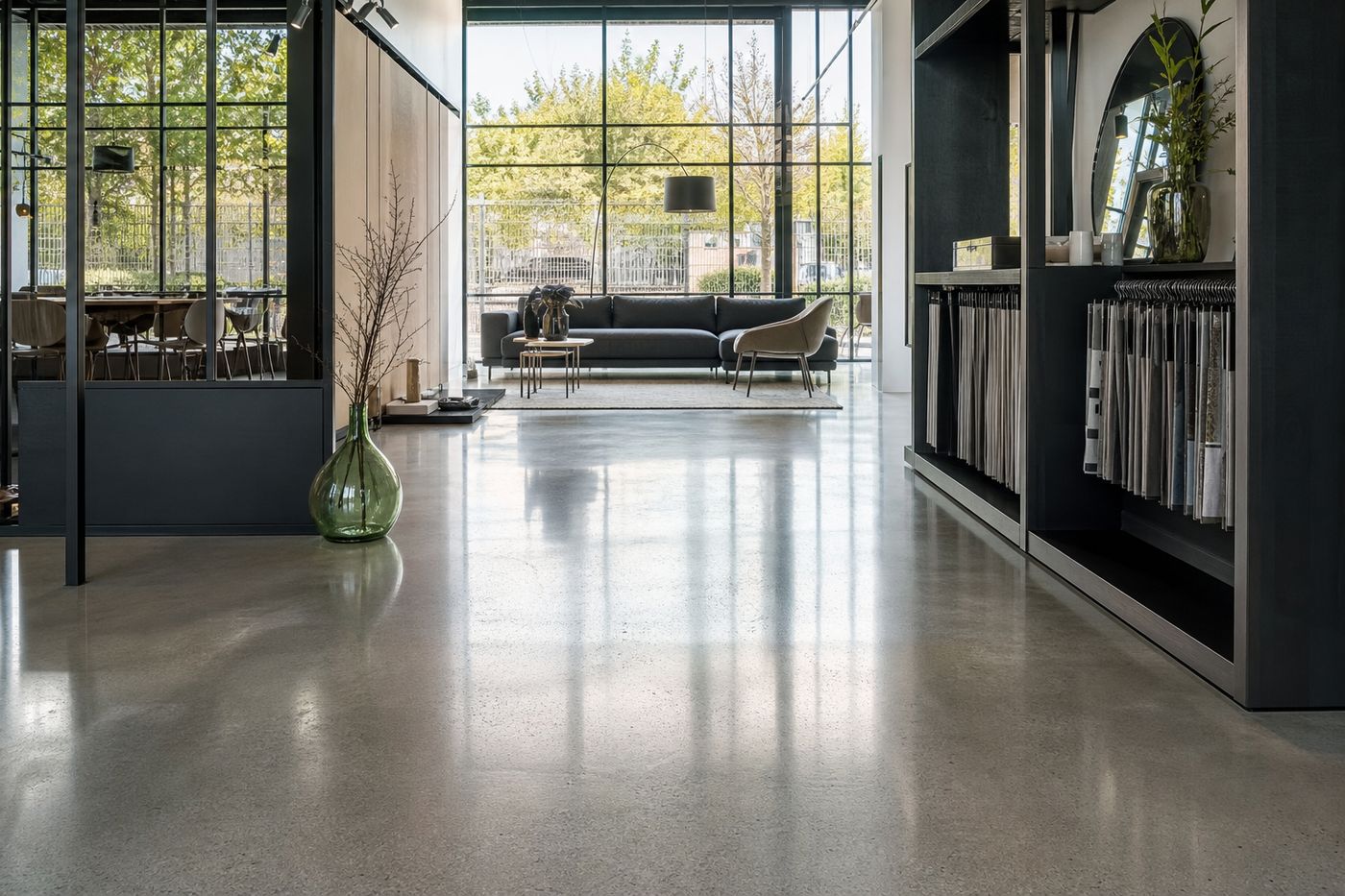 Showroomvloer na vloeronderhoud